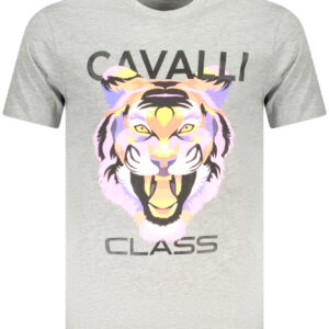 CAVALLI CLASS KURZARM-T-SHIRT HERREN GRAU
