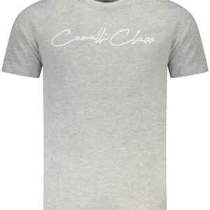 CAVALLI CLASS KURZARM-T-SHIRT HERREN GRAU
