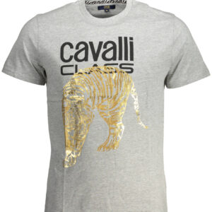 CAVALLI CLASS KURZARM-T-SHIRT HERREN GRAU