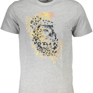 CAVALLI CLASS KURZARM-T-SHIRT HERREN GRAU