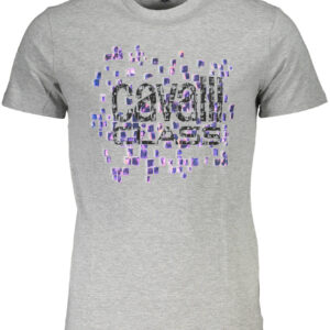 CAVALLI CLASS KURZARM-T-SHIRT HERREN GRAU