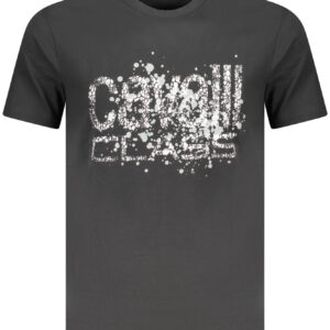 CAVALLI CLASS KURZARM T-SHIRT HERREN SCHWARZ