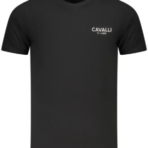 CAVALLI CLASS KURZARM T-SHIRT HERREN SCHWARZ