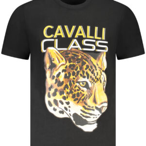 CAVALLI CLASS KURZARM T-SHIRT HERREN SCHWARZ