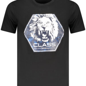CAVALLI CLASS KURZARM T-SHIRT HERREN SCHWARZ