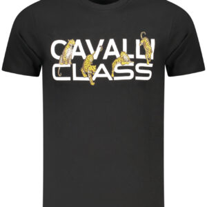 CAVALLI CLASS KURZARM T-SHIRT HERREN SCHWARZ