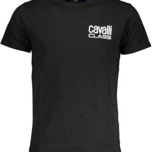 CAVALLI CLASS HERREN-KURZARM-T-SHIRT SCHWARZ