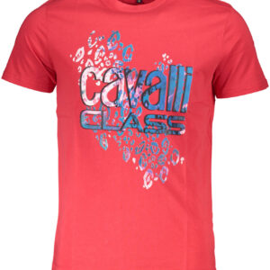 CAVALLI CLASS T-SHIRT KURZARM HERREN ROT