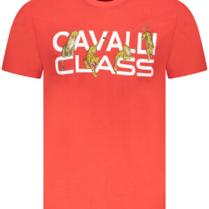 CAVALLI CLASS KURZARM T-SHIRT HERREN ROT