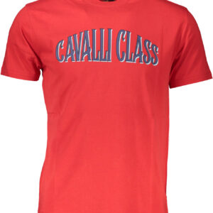CAVALLI CLASS KURZARM T-SHIRT HERREN ROT