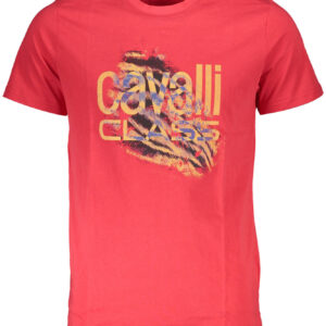 CAVALLI CLASS KURZARM T-SHIRT HERREN ROT