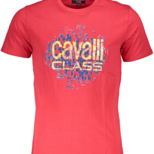 CAVALLI CLASS KURZARM T-SHIRT HERREN ROT