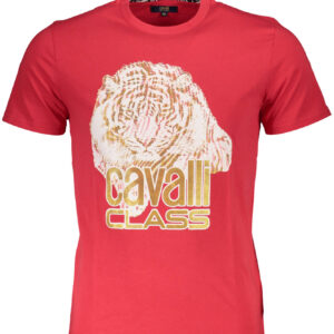 CAVALLI CLASS KURZARM T-SHIRT HERREN ROT