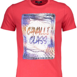 CAVALLI CLASS KURZARM T-SHIRT HERREN ROT