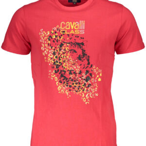 CAVALLI CLASS KURZARM T-SHIRT HERREN ROT