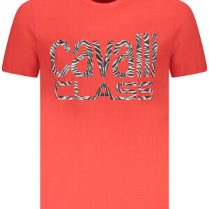 CAVALLI CLASS KURZARM T-SHIRT HERREN ROT