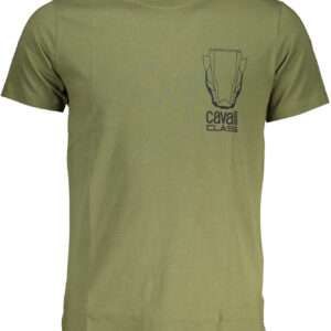 CAVALLI CLASS GRÜNES KURZÄRMELIGES HERREN-T-SHIRT