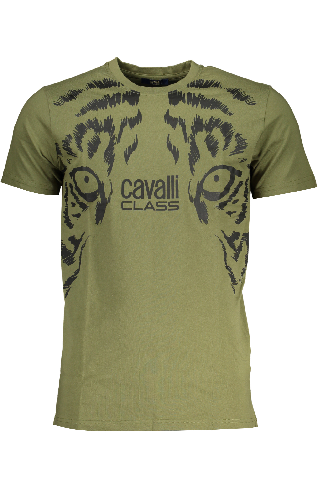 CAVALLI CLASS GRÜNES KURZÄRMELIGES HERREN-T-SHIRT