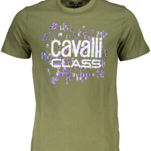 CAVALLI CLASS KURZARM-T-SHIRT HERREN GRÜN