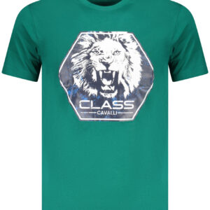 CAVALLI CLASS KURZARM-T-SHIRT HERREN GRÜN