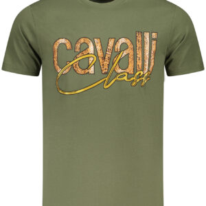 CAVALLI CLASS KURZARM-T-SHIRT HERREN GRÜN