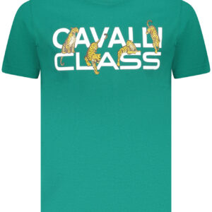 CAVALLI CLASS KURZARM-T-SHIRT HERREN GRÜN