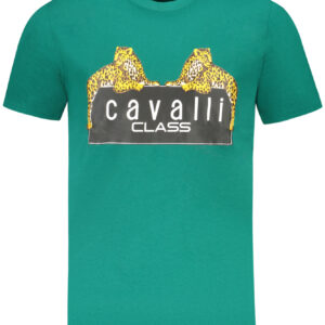 CAVALLI CLASS KURZARM-T-SHIRT HERREN GRÜN