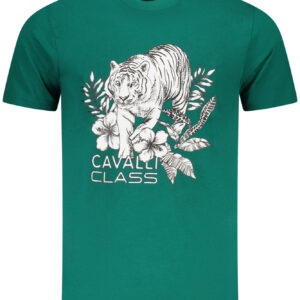 CAVALLI CLASS KURZARM-T-SHIRT HERREN GRÜN