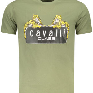 CAVALLI CLASS KURZARM-T-SHIRT HERREN GRÜN