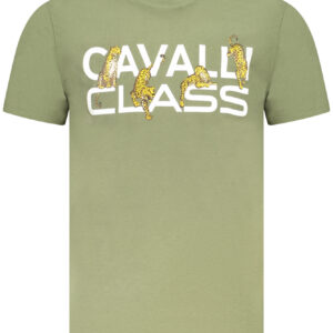 CAVALLI CLASS KURZARM-T-SHIRT HERREN GRÜN