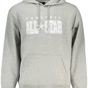 CONVERSE HERREN-SWEATSHIRT MIT REISSVERSCHLUSS, GRAU