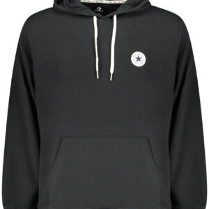 Converse Herren-Kapuzenjacke mit Reißverschluss, Schwarz