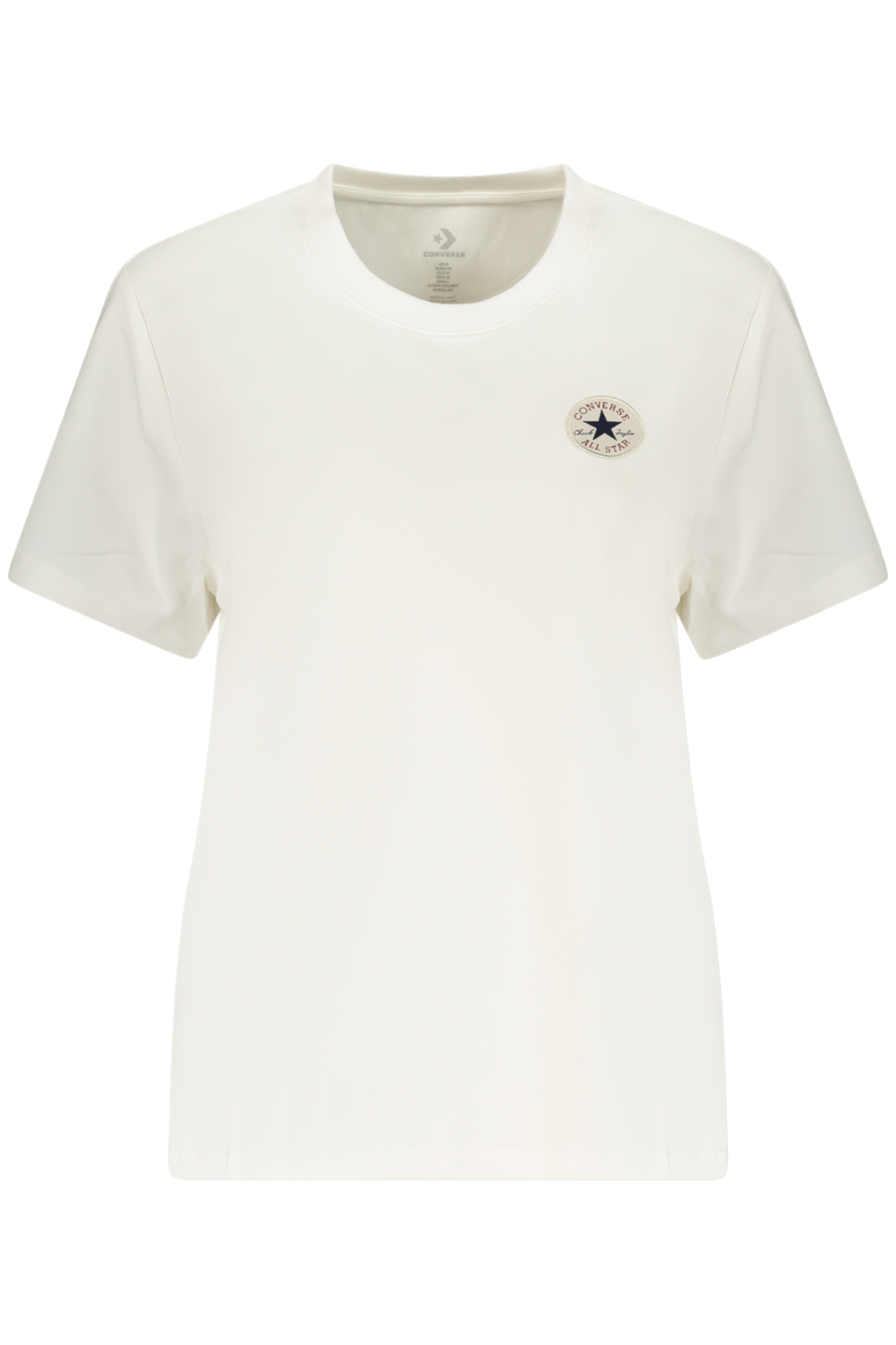 Converse Damen Kurzarm-T-Shirt, Weiß