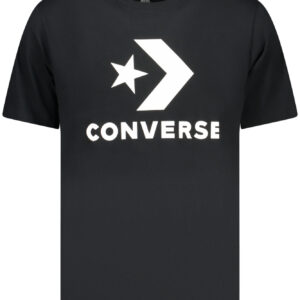 Converse Herren Kurzarm-T-Shirt, Schwarz