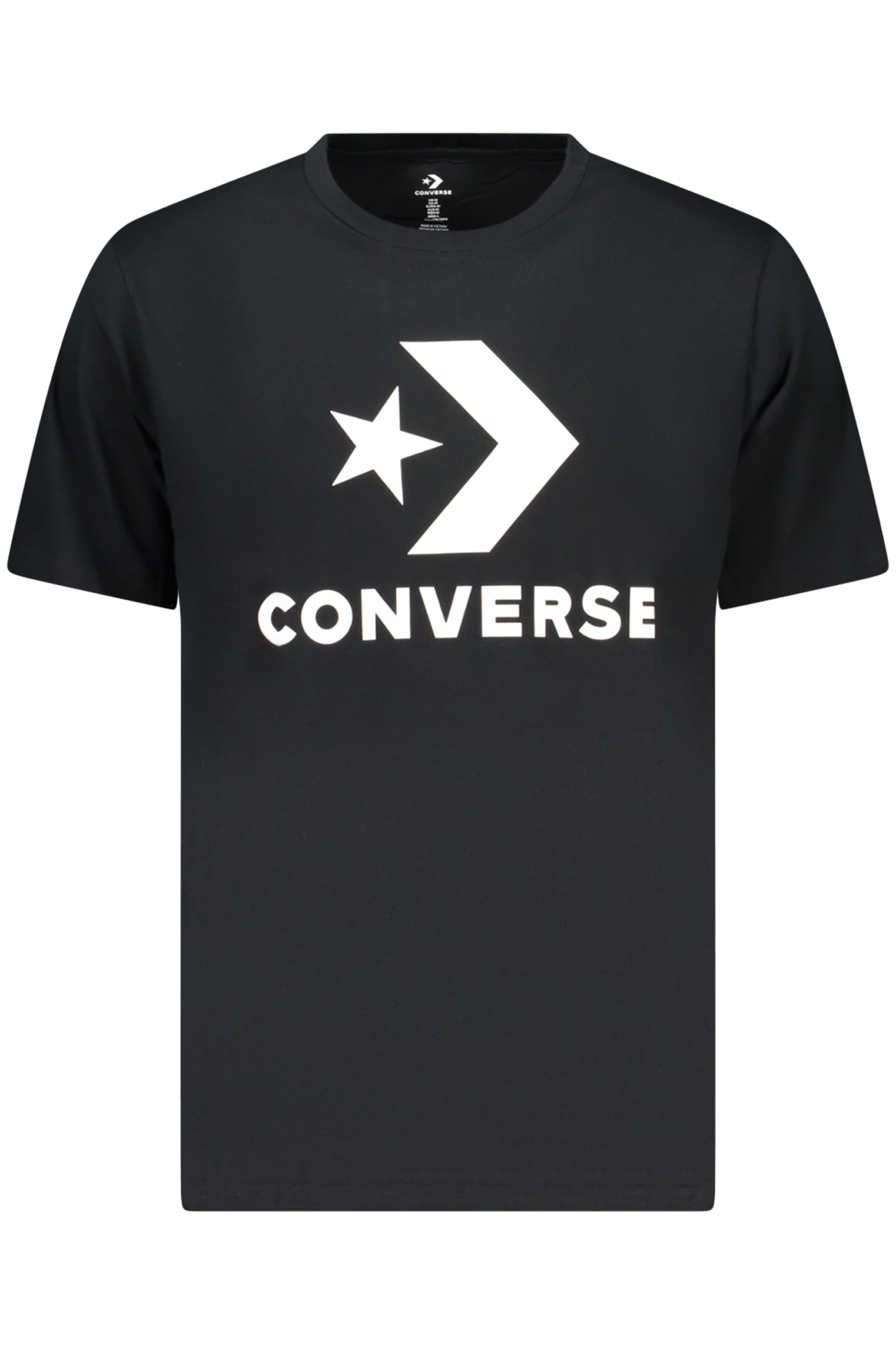 Converse Herren Kurzarm-T-Shirt, Schwarz
