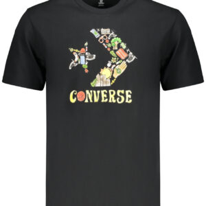 Converse Herren Kurzarm-T-Shirt, Schwarz