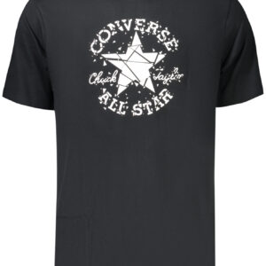 Converse Herren Kurzarm-T-Shirt, Schwarz