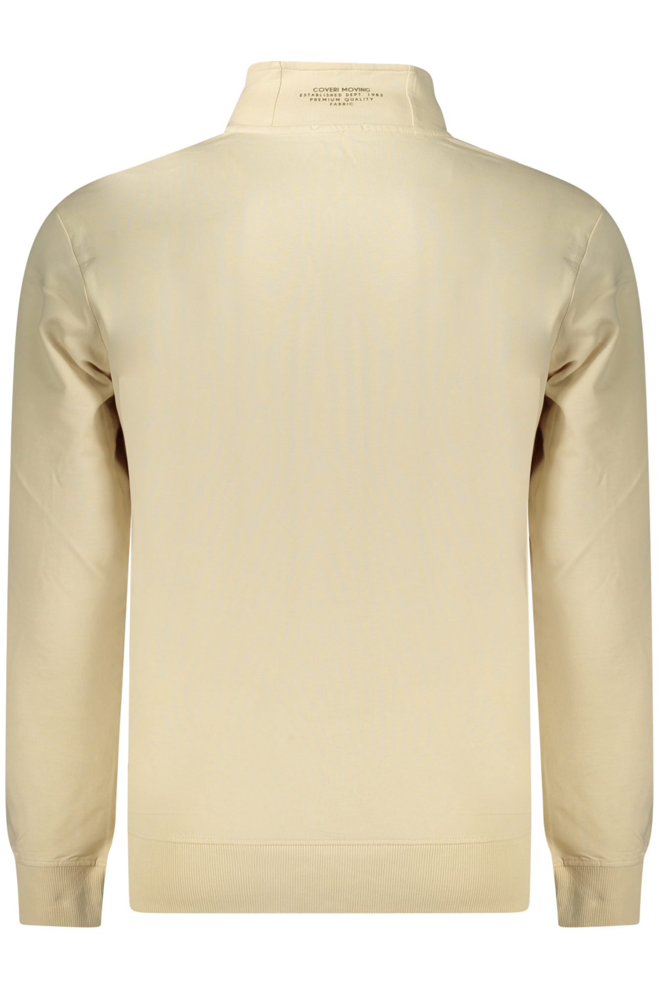 COVERI MOVING HERREN BEIGE REISSVERSCHLUSS-SWEATSHIRT – Bild 2