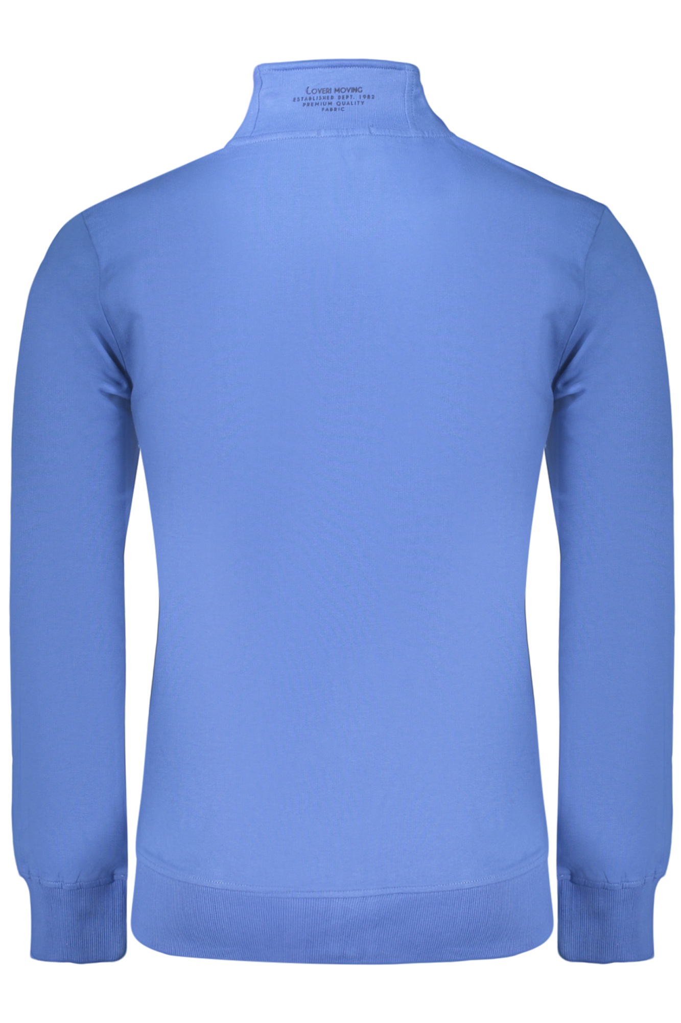 COVERI MOVING HERREN BLAUES REISSVERSCHLUSS-SWEATSHIRT – Bild 2