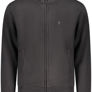 COVERI MOVING Herren-Sweatshirt mit Reißverschluss, schwarz