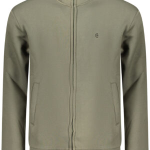 COVERI MOVING Herren-Sweatshirt mit Reißverschluss, grün