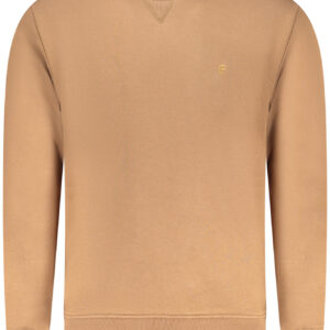 COVERI MOVING HERREN-SWEATSHIRT, BRAUN, MIT REISSVERSCHLUSS