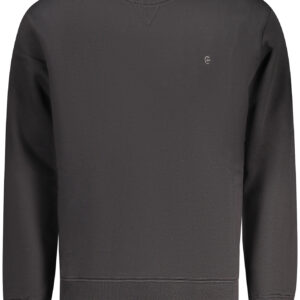 COVERI MOVING Herren-Sweatshirt mit Reißverschluss, schwarz