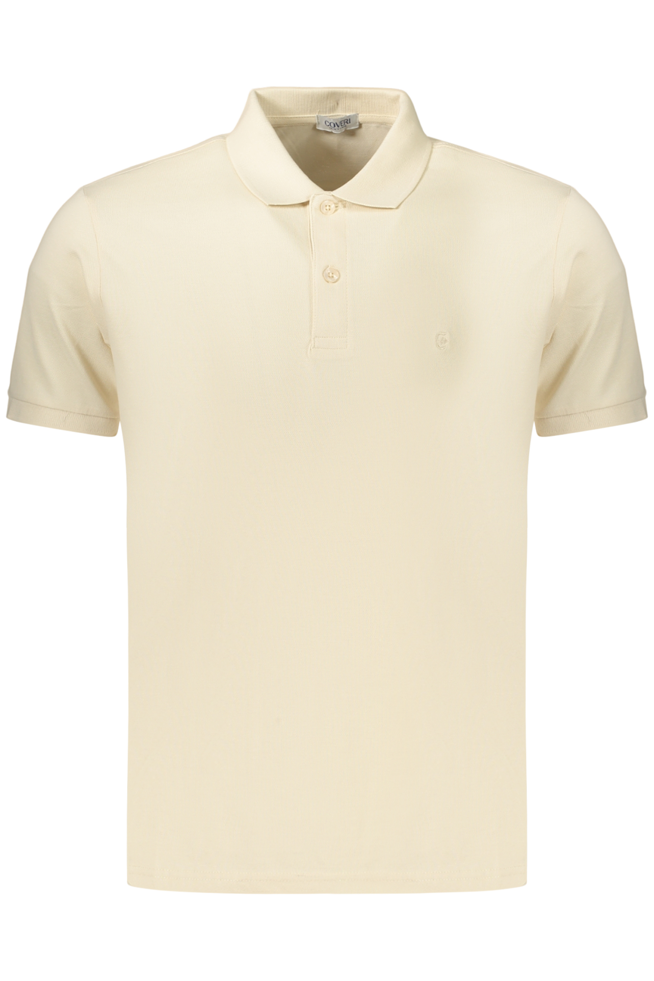 COVERI MOVING Herren-Poloshirt mit kurzen Ärmeln, Beige