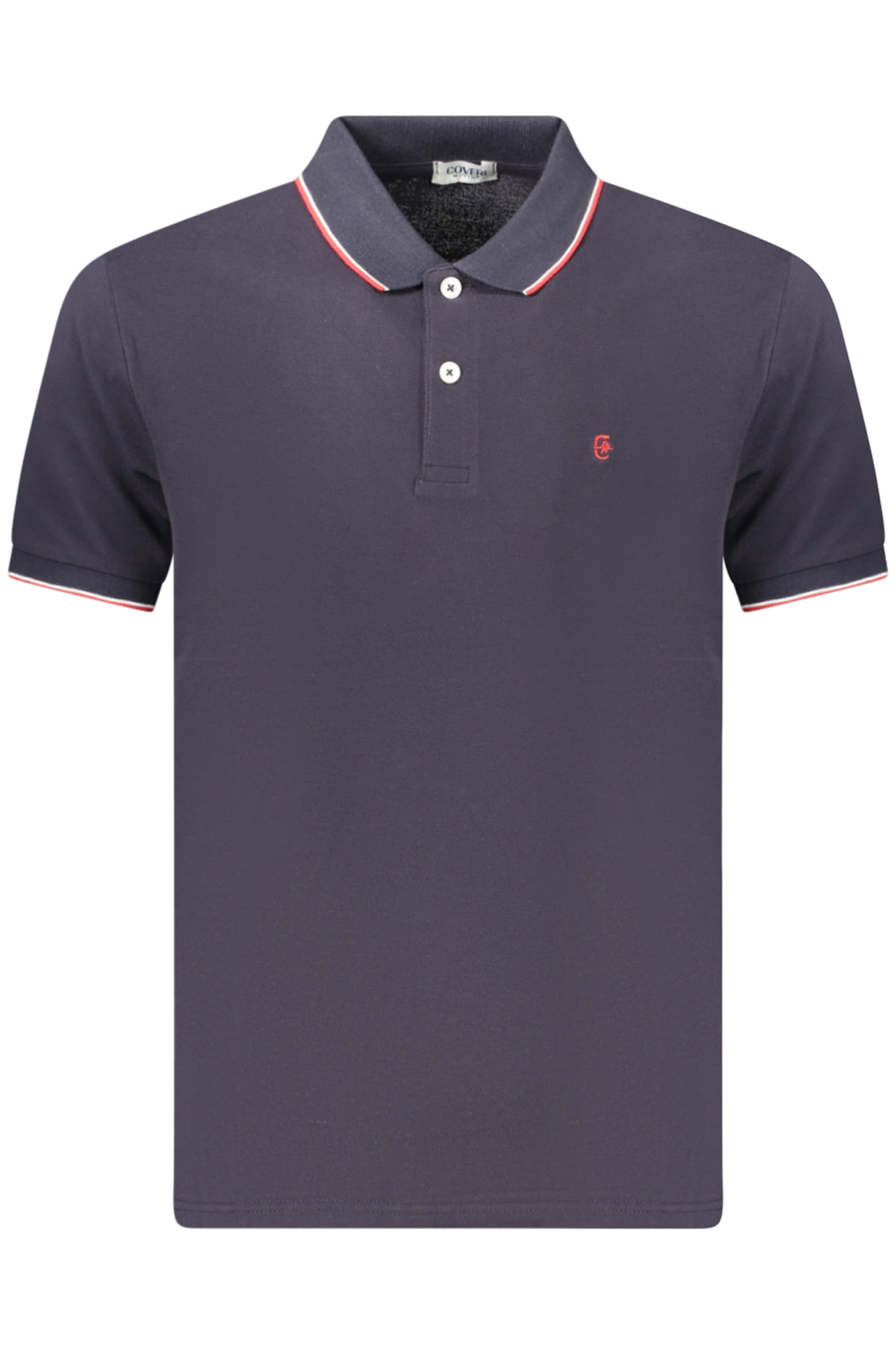 COVERI MOVING Herren-Poloshirt mit kurzen Ärmeln, blau