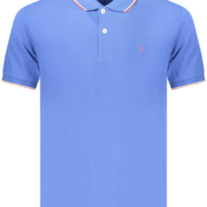 COVERI MOVING Herren-Poloshirt mit kurzen Ärmeln, blau