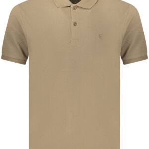 COVERI MOVING Herren-Poloshirt mit kurzen Ärmeln, BRAUN
