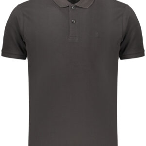 COVERI MOVING Herren-Poloshirt mit kurzen Ärmeln, schwarz
