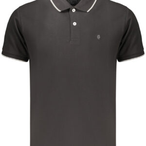 COVERI MOVING Herren-Poloshirt mit kurzen Ärmeln, schwarz
