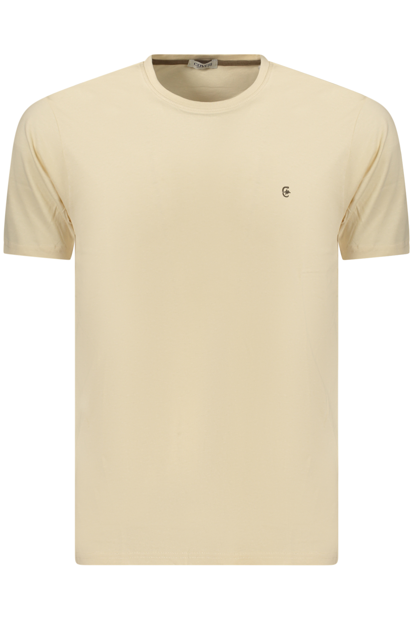 COVERI MOVING Herren-T-Shirt mit kurzen Ärmeln, Beige